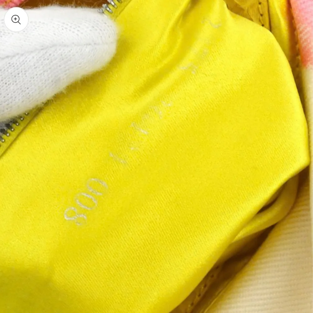 FENDI baguette Python Yellow White Beaded Vintage Bag - Picture 10 of 10